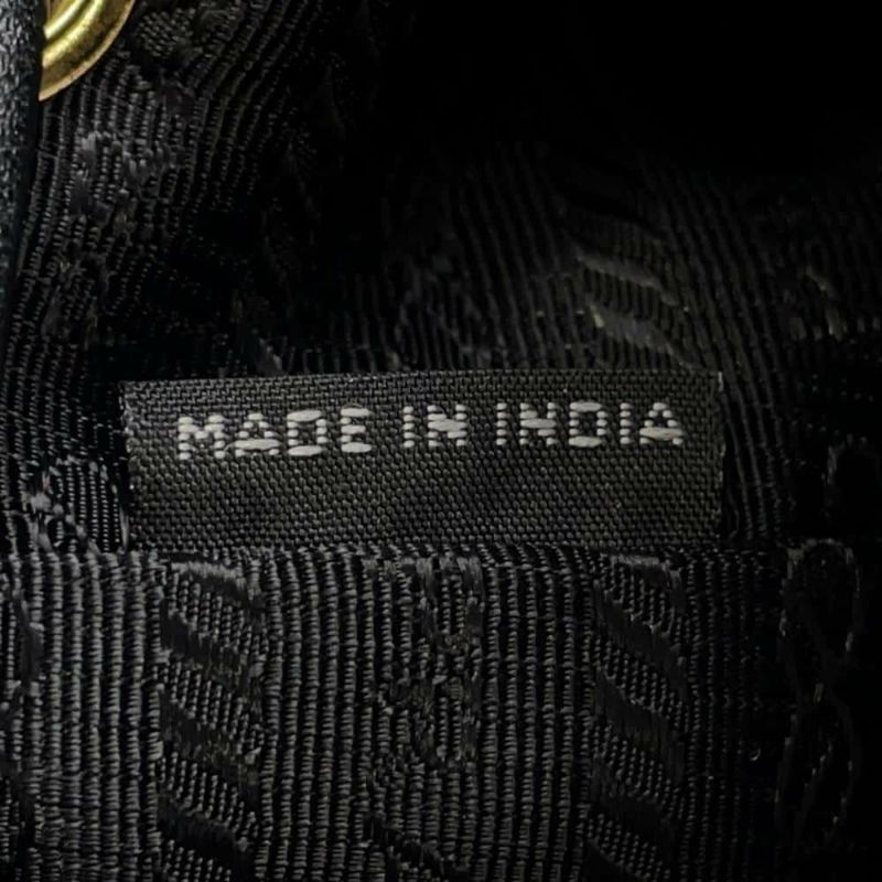 プラダ ハンドバッグ デュエット 巾着 ナイロン レザー1BH038 PRADA ポシェット 2wayショルダーバッグ 黒