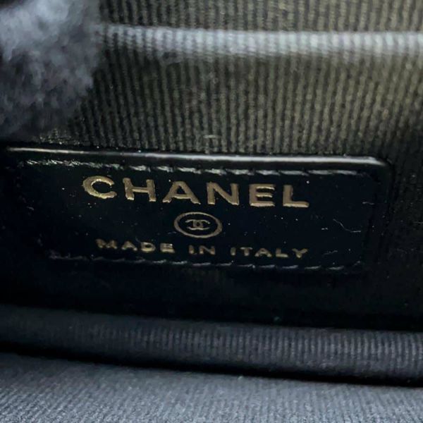 シャネル チェーンショルダーバッグ ココマーク マトラッセ トップハンドル ラムスキン CHANEL バッグ 黒