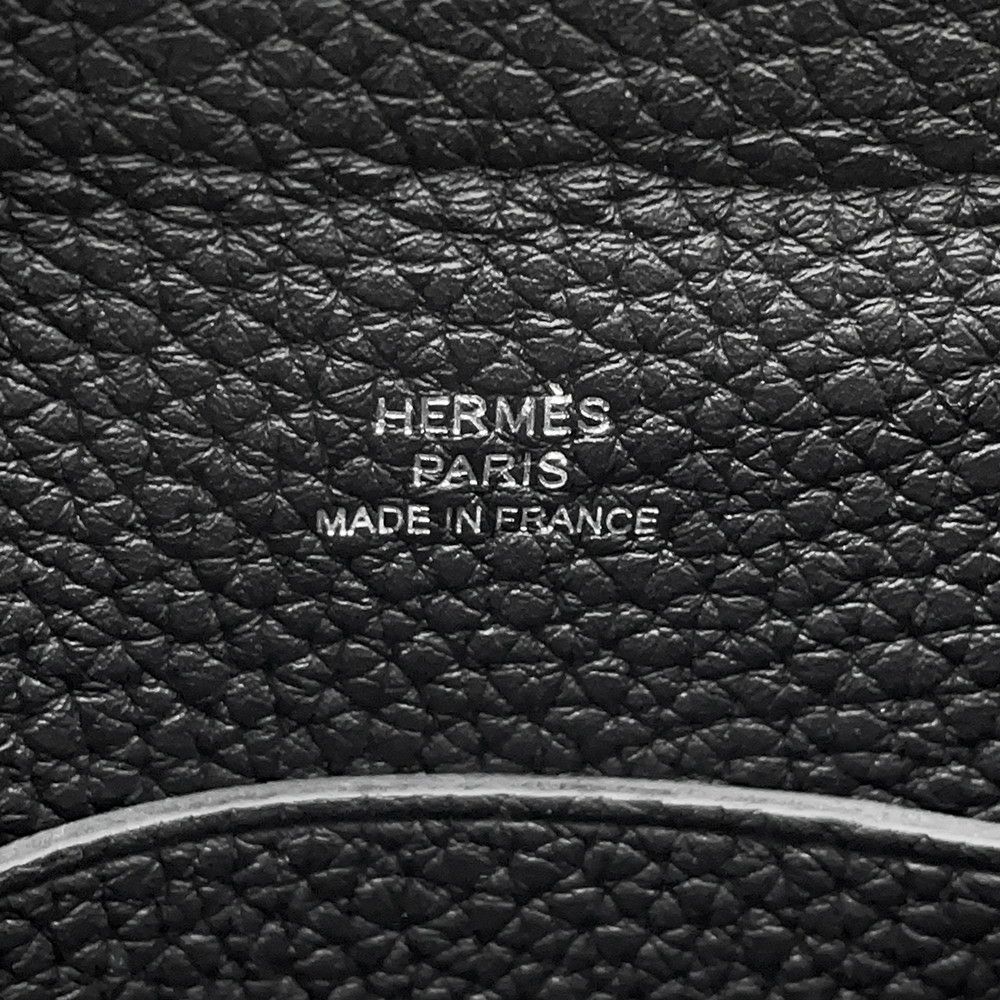 エルメス ショルダーバッグ ヴィドポッシュ ブラック/シルバー金具 トゴ K刻印 黒
