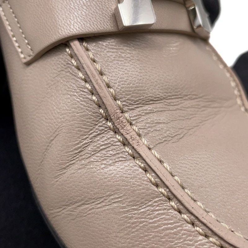 エルメス モカシン パリ レザー レディースサイズ36 1/2 HERMES 靴 ローファー