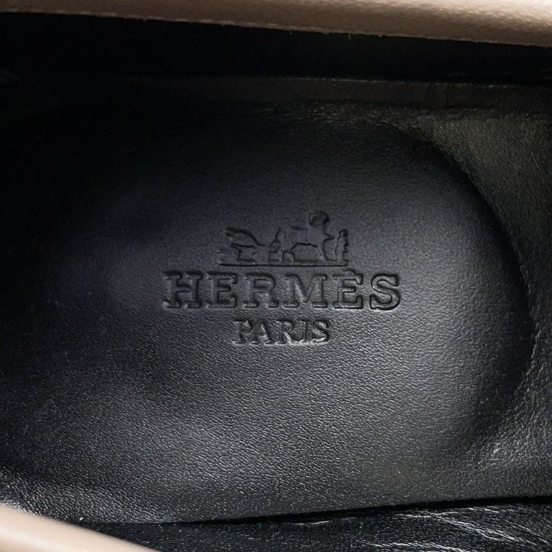 エルメス モカシン パリ レザー レディースサイズ36 1/2 HERMES 靴 ローファー