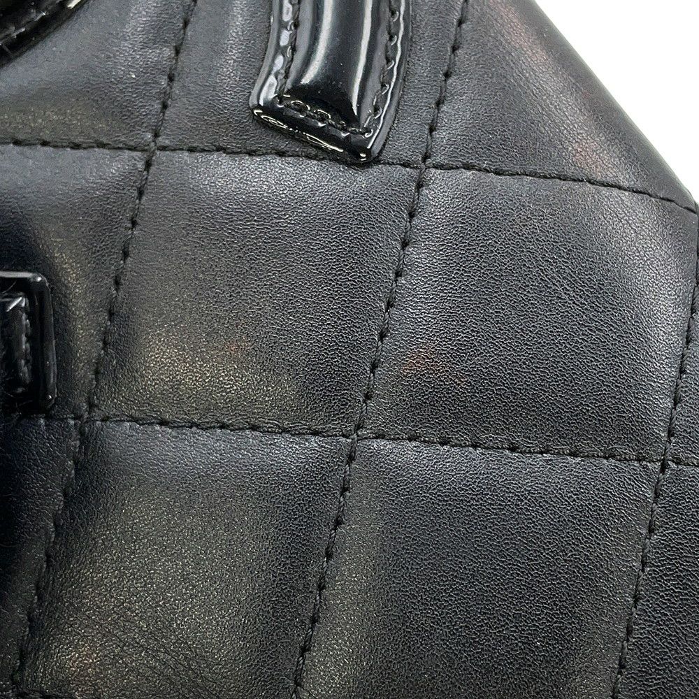 シャネル 二つ折り財布 マトラッセ ココマーク カンボンライン ウォレット ラムスキン CHANEL 財布 黒