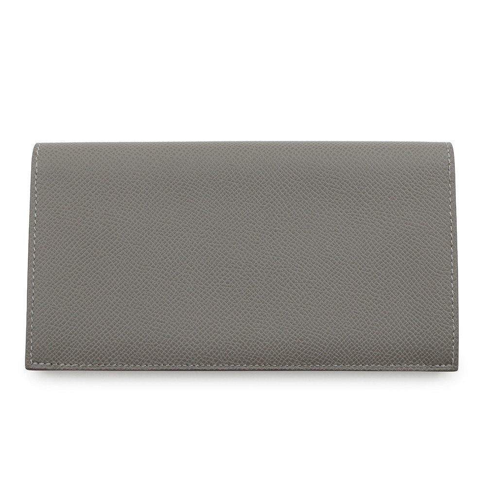 エルメス 二つ折り長財布 シチズンツイル ロング グリメイヤー/シルバー金具 エプソン U刻印 HERMES 財布 メンズ