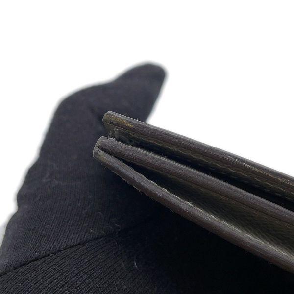 エルメス 二つ折り長財布 シチズンツイル ロング グリメイヤー/シルバー金具 エプソン U刻印 HERMES 財布 メンズ