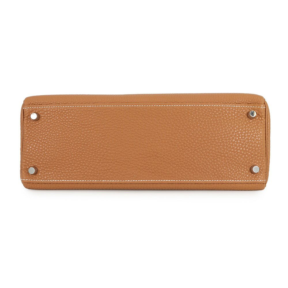 エルメス ハンドバッグ ケリー32 内縫い ゴールド/シルバー金具 トゴ □K刻印 2wayショルダー