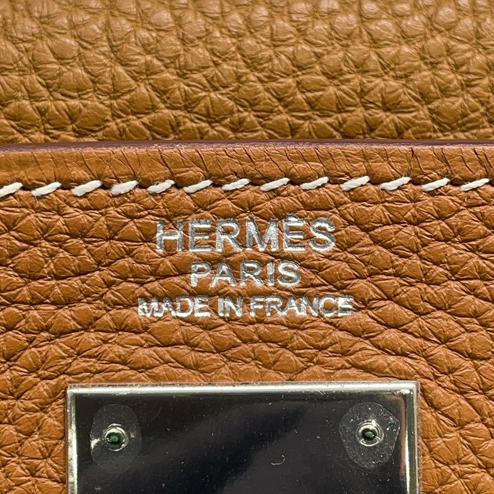 エルメス ハンドバッグ ケリー32 内縫い ゴールド/シルバー金具 トゴ □K刻印 2wayショルダー