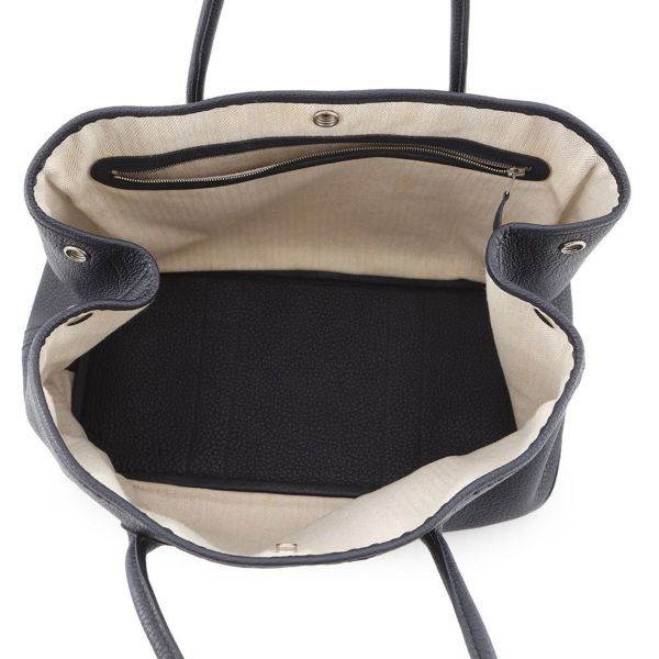 エルメス トートバッグ ガーデンパーティPM ブルーニュイ/シルバー金具 ネゴンダ X刻印