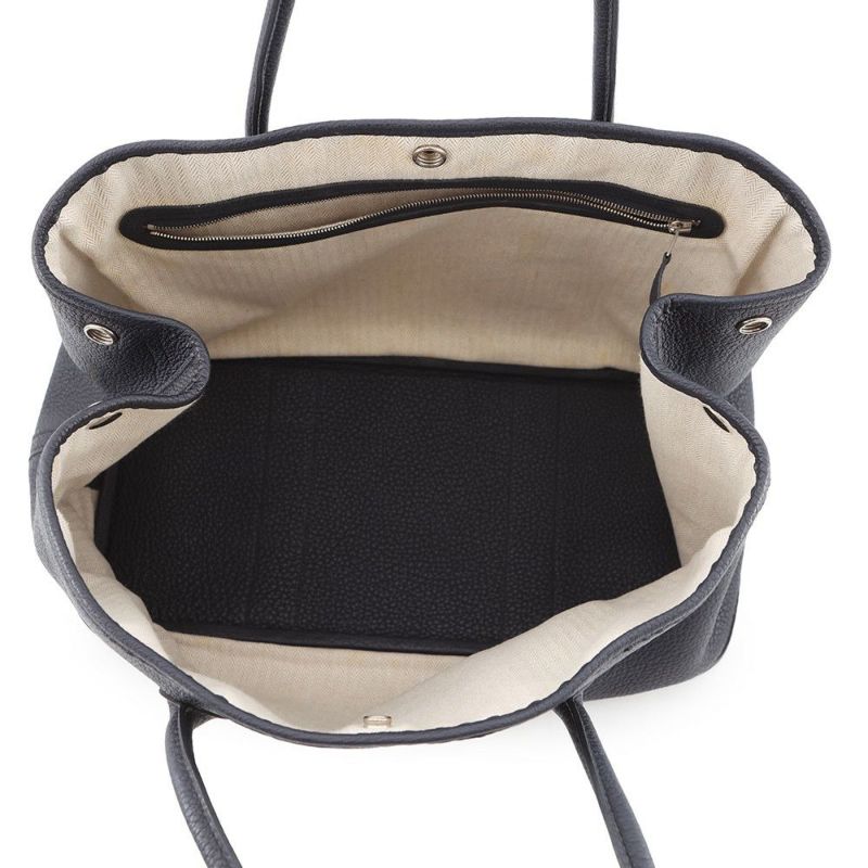 エルメス トートバッグ ガーデンパーティPM ブルーニュイ/シルバー金具 ネゴンダ X刻印