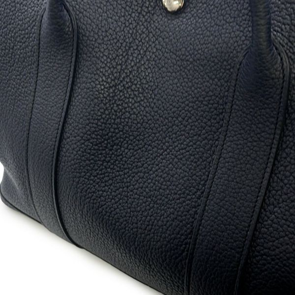 エルメス トートバッグ ガーデンパーティPM ブルーニュイ/シルバー金具 ネゴンダ X刻印