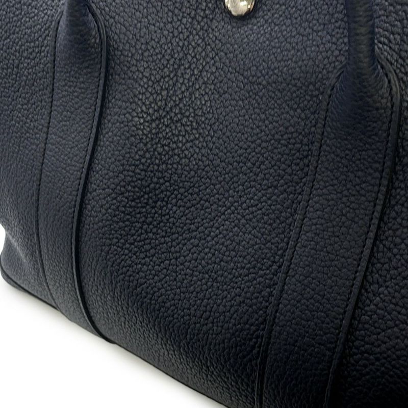 エルメス トートバッグ ガーデンパーティPM ブルーニュイ/シルバー金具 ネゴンダ X刻印