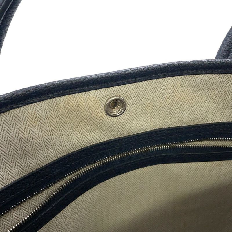 エルメス トートバッグ ガーデンパーティPM ブルーニュイ/シルバー金具 ネゴンダ X刻印