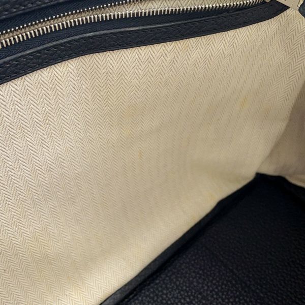 エルメス トートバッグ ガーデンパーティPM ブルーニュイ/シルバー金具 ネゴンダ X刻印