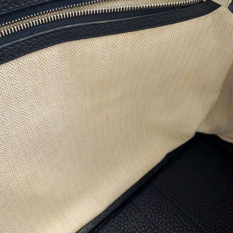 エルメス トートバッグ ガーデンパーティPM ブルーニュイ/シルバー金具 ネゴンダ X刻印