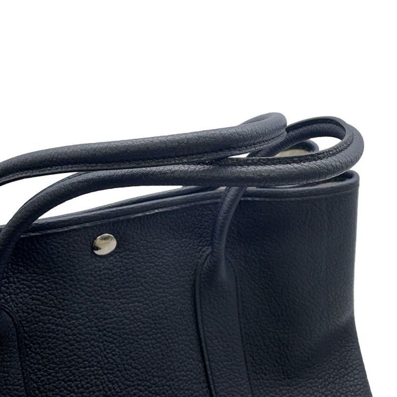 エルメス トートバッグ ガーデンパーティPM ブルーニュイ/シルバー金具 ネゴンダ X刻印