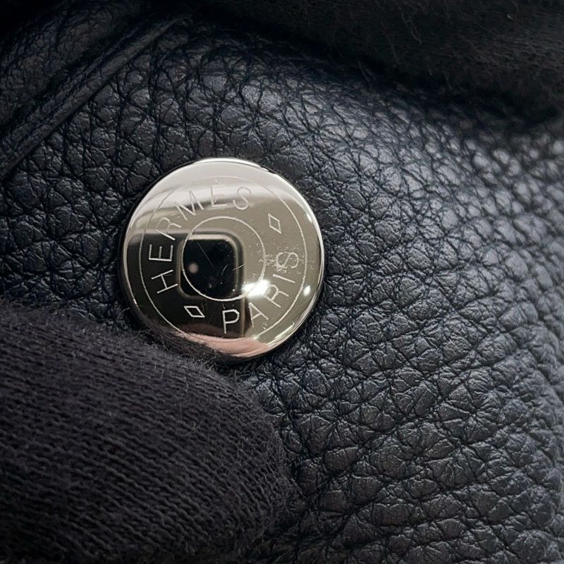 エルメス トートバッグ ガーデンパーティPM ブルーニュイ/シルバー金具 ネゴンダ X刻印