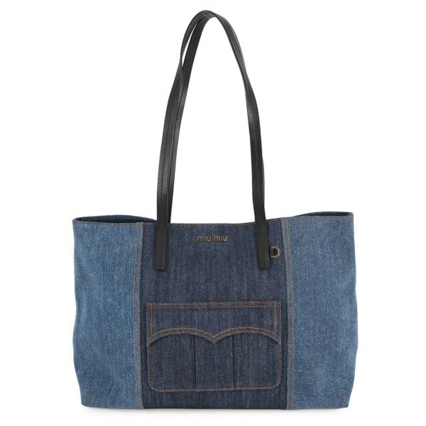 ミュウミュウ トートバッグ デニム 5BG024 MIUMIU
