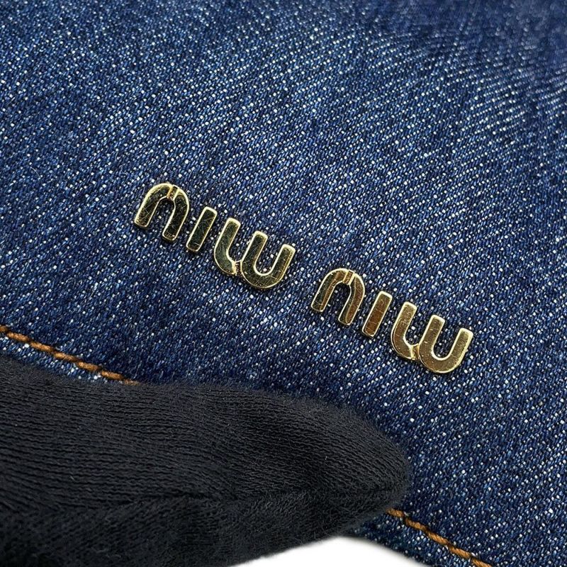 ミュウミュウ トートバッグ デニム 5BG024 MIUMIU