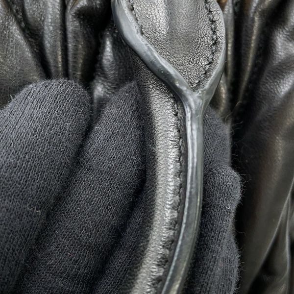 ミュウミュウ ハンドバッグ マテラッセ レザー RL0055 MIUMIU 2way 黒