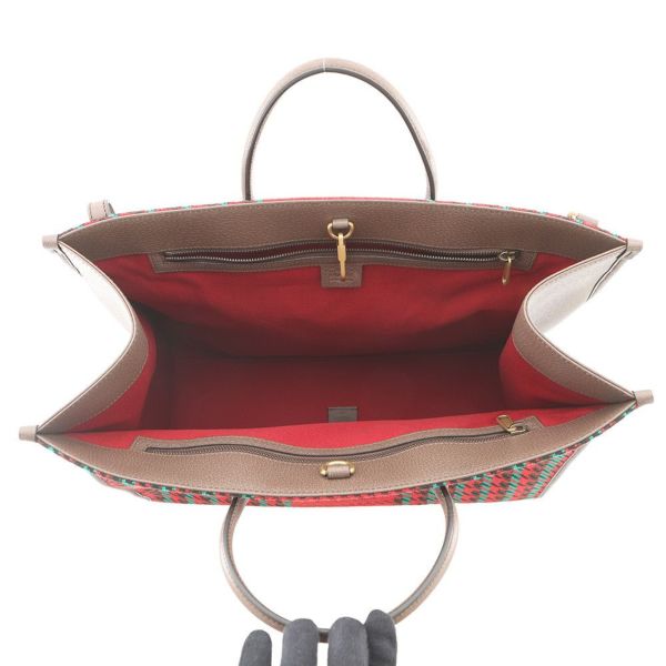 グッチ トートバッグ インターロキングG ツイード/レザー 644994 GUCCI バッグ 2wayショルダーバッグ