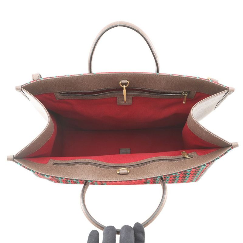 グッチ トートバッグ インターロキングG ツイード/レザー 644994 GUCCI バッグ 2wayショルダーバッグ