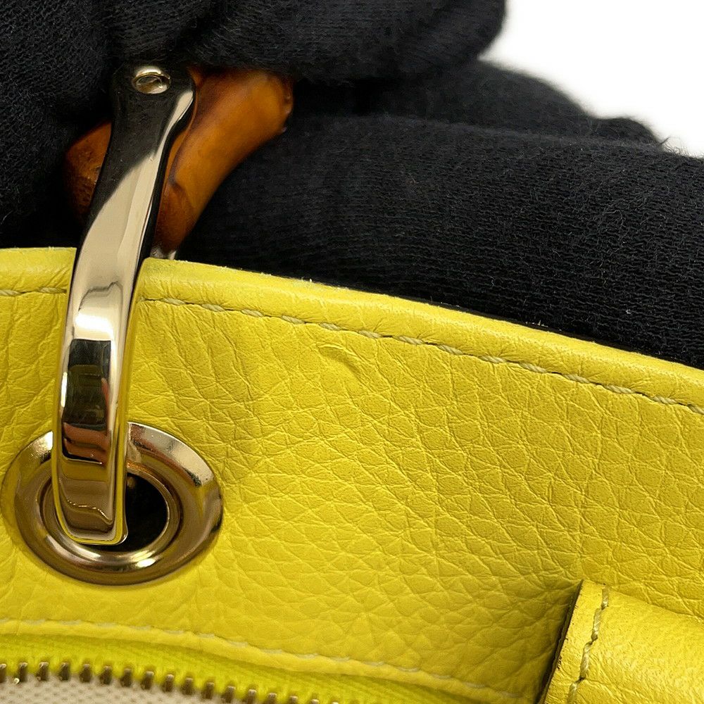 グッチ トートバッグ バンブー ショッパー ラージ レザー 323658 GUCCI 2way