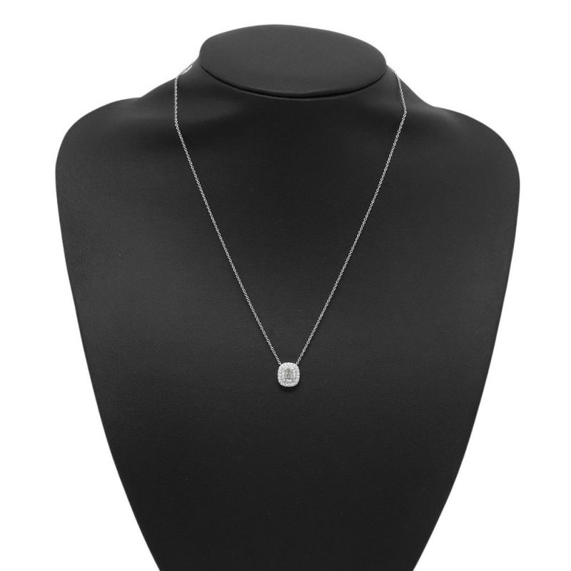 ティファニー ネックレス ソレスト イエローダイヤ 0.23ct/ダイヤ 0.15ct Pt950プラチナ/K18YGイエローゴールド Tiffany&Co.