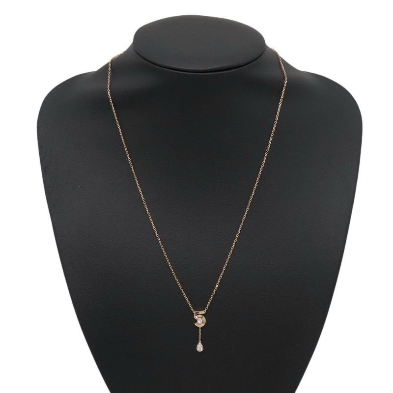 シャネル ネックレス エクストレ ドゥ シャネル N°5 ネックレス ダイヤモンド 5P 計約0.16ct K18PGピンクゴールド J12429