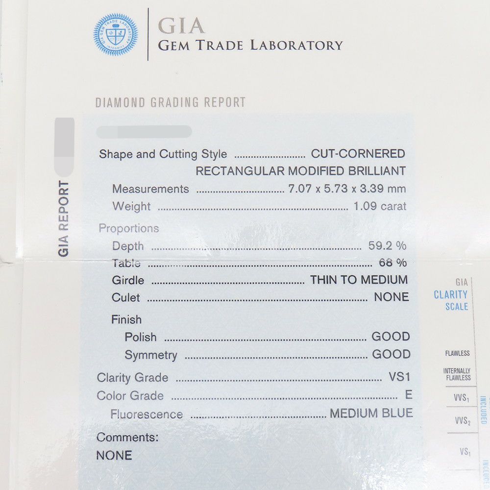 ティファニー リング ダイヤモンド 1.09ct Pt950プラチナ リングサイズ約8号 GIA鑑定書付き Tiffany&Co. 指輪