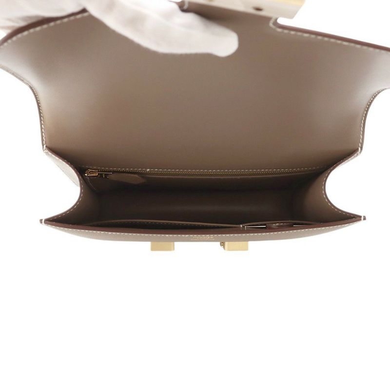 エルメス ショルダーバッグ コンスタンス24 ミロワール エトゥープ/マットゴールド金具 エプソン K刻印