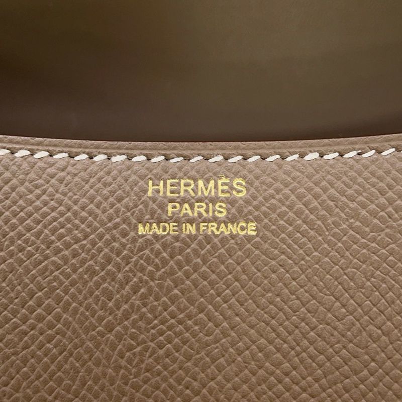 エルメス ショルダーバッグ コンスタンス24 ミロワール エトゥープ/マットゴールド金具 エプソン K刻印
