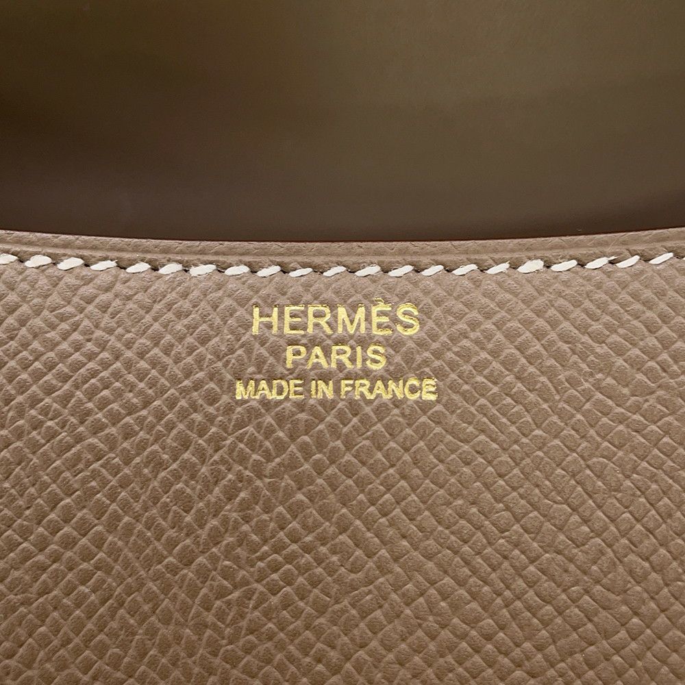 エルメス ショルダーバッグ コンスタンス24 ミロワール エトゥープ/マットゴールド金具 エプソン K刻印