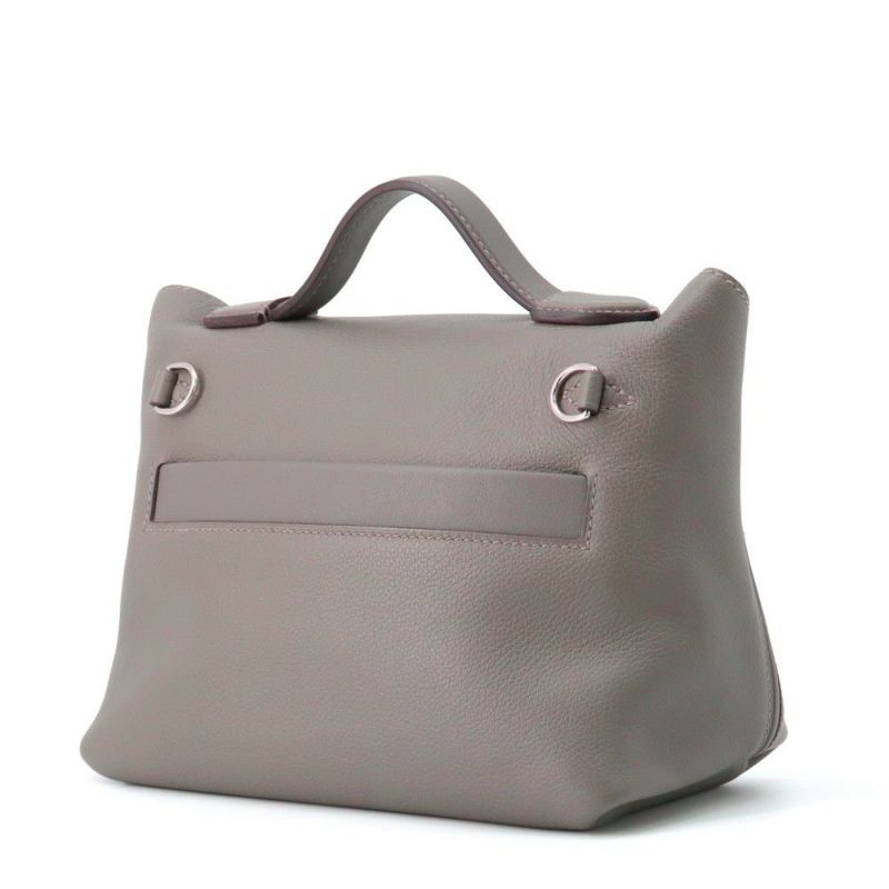 エルメス 24/24 サック ヴァンキャトル ミニ  グリメイヤー/ブラック/シルバー金具 エバーカラー/スイフト W刻印 2wayショルダー 黒