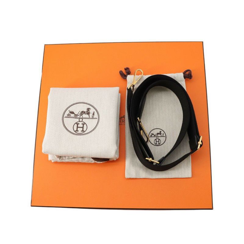 エルメス ショルダーバッグ エブリン3 PM  ブラック/ゴールド金具 トリヨンクレマンス W刻印 黒