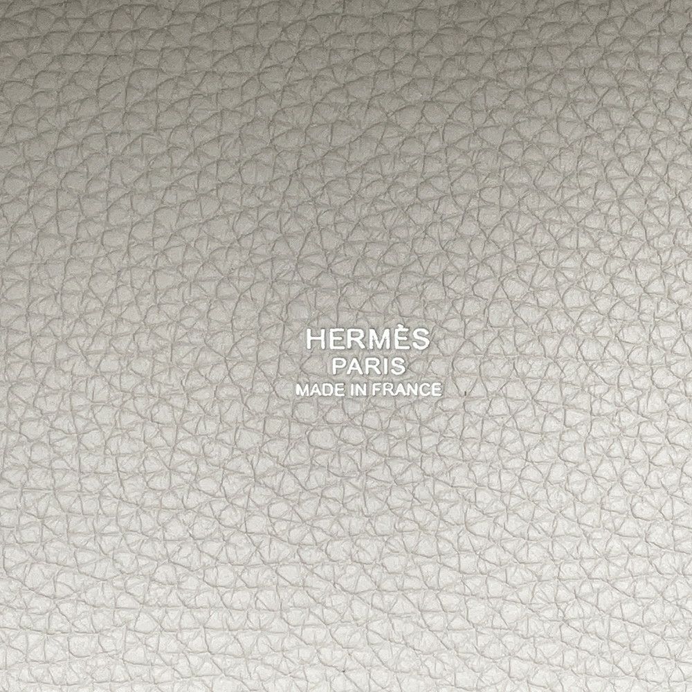 エルメス ハンドバッグ ピコタンロックMM ベトン/シルバー金具 トリヨンクレマンス U刻印