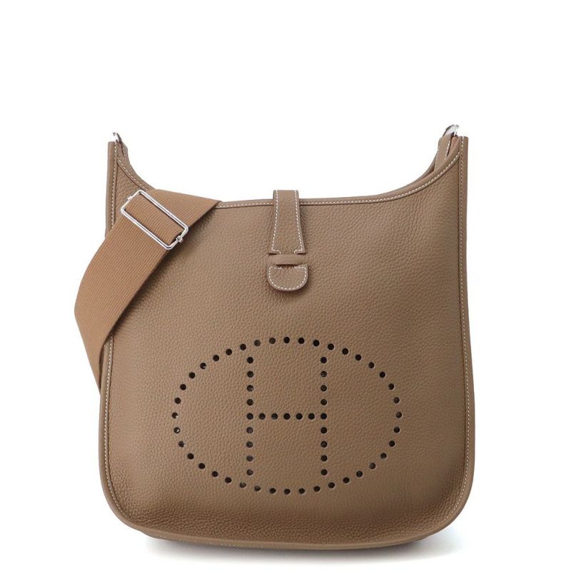 エルメス ショルダーバッグ エブリン3 GM エトゥープ/シルバー金具 トリヨンクレマンス K刻印