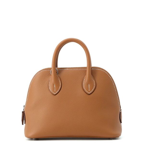 エルメス ボリード1923 ミニ ゴールド/シルバー金具 エバーカラー K刻印 HERMES 2wayショルダー