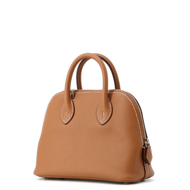 エルメス ボリード1923 ミニ ゴールド/シルバー金具 エバーカラー K刻印 HERMES 2wayショルダー