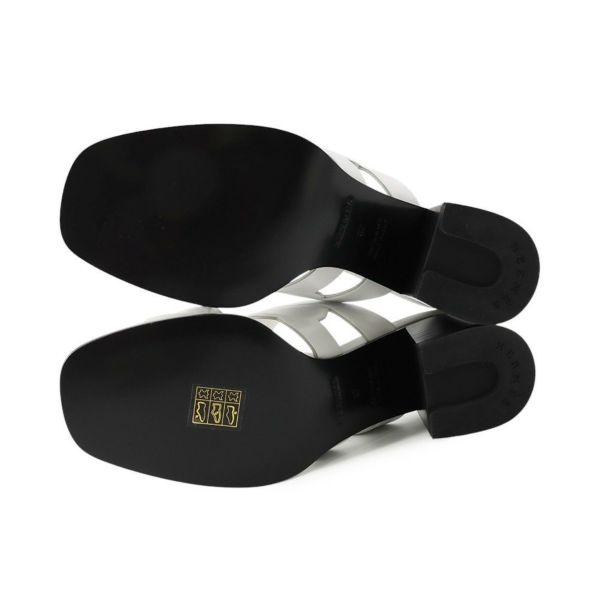 エルメス サンダル ギャビー レザー レディースサイズ37 HERMES 靴 ヒール 白