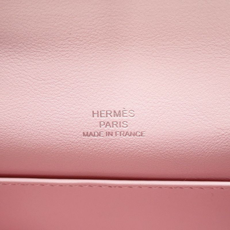 エルメス ハンドバッグ ポシェットケリー ローズサクラ/シルバー金具 スイフト K刻印