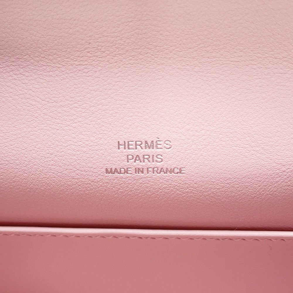 エルメス ハンドバッグ ポシェットケリー ローズサクラ/シルバー金具 スイフト K刻印