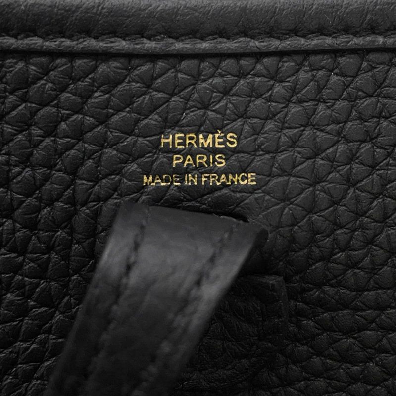 エルメス エブリンTPM 111cm アマゾン ブラック/ゴールド金具 トリヨンクレマンス K刻印 黒