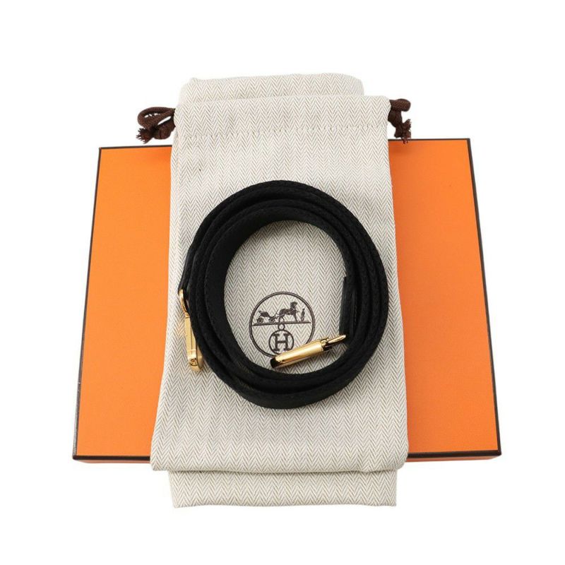 エルメス エブリンTPM 111cm アマゾン ブラック/ゴールド金具 トリヨンクレマンス K刻印 黒