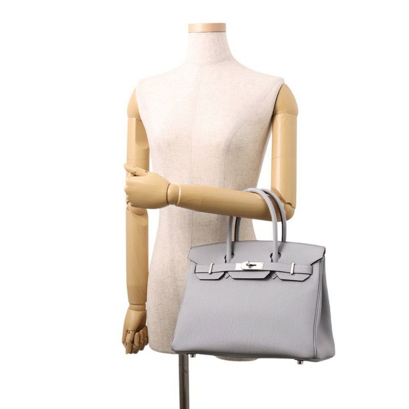 エルメス バーキン30 グリパンタン/シルバー金具 トゴ K刻印 HERMES Birkin ハンドバッグ