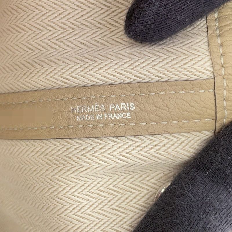 エルメス トートバッグ ガーデンパーティTPM トレンチ/シルバー金具 ネゴンダ K刻印