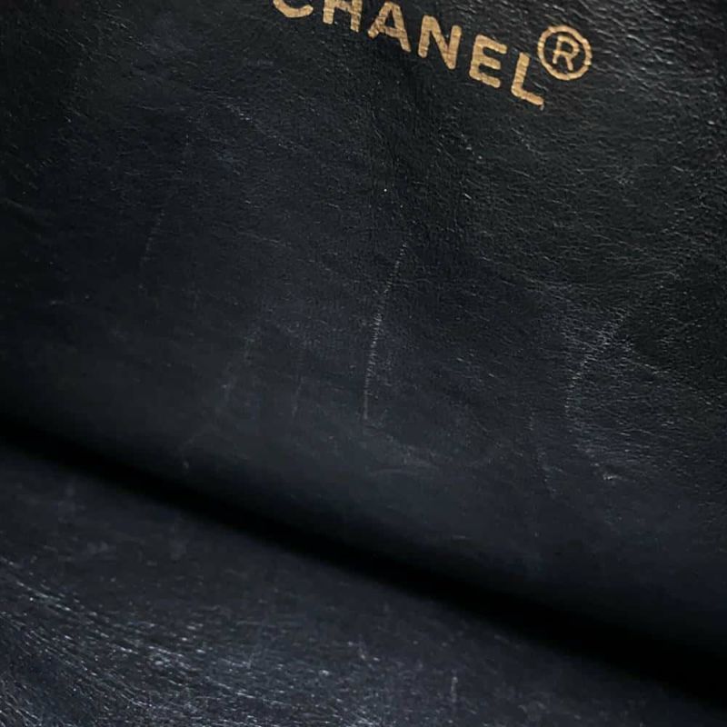 シャネル チェーンショルダーバッグ マトラッセ ココマーク キャビアスキン CHANEL トートバッグ 黒