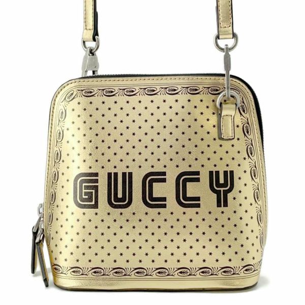 グッチ ショルダーバッグ SEGA コラボ GUCCYプリント 511189 GUCCI バッグ スター ゴールド 黒