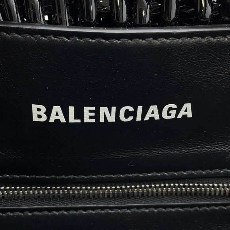 バレンシアガ ハンドバッグ ビストロ XS 671342 BALENCIAGA バッグ ショルダーバッグ バスケットバッグ 黒