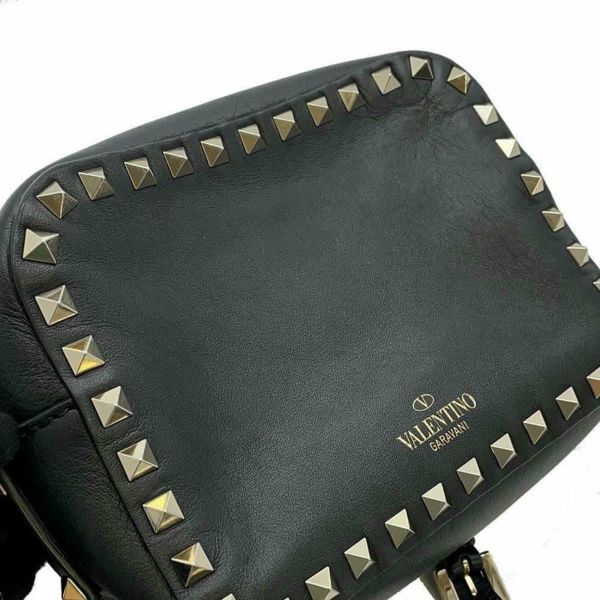 ヴァレンティノ・ガラヴァーニ ショルダーバッグ ロックスタッズ レザー 3W2B0809VSF VALENTINO 黒