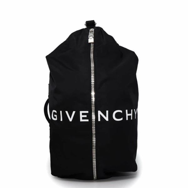 ジバンシー リュック ロゴ Gジップ ナイロン GIVENCHY リュックサック メンズ 黒