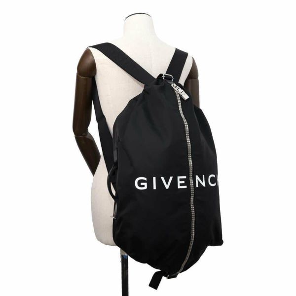 ジバンシー リュック ロゴ Gジップ ナイロン GIVENCHY リュックサック メンズ 黒